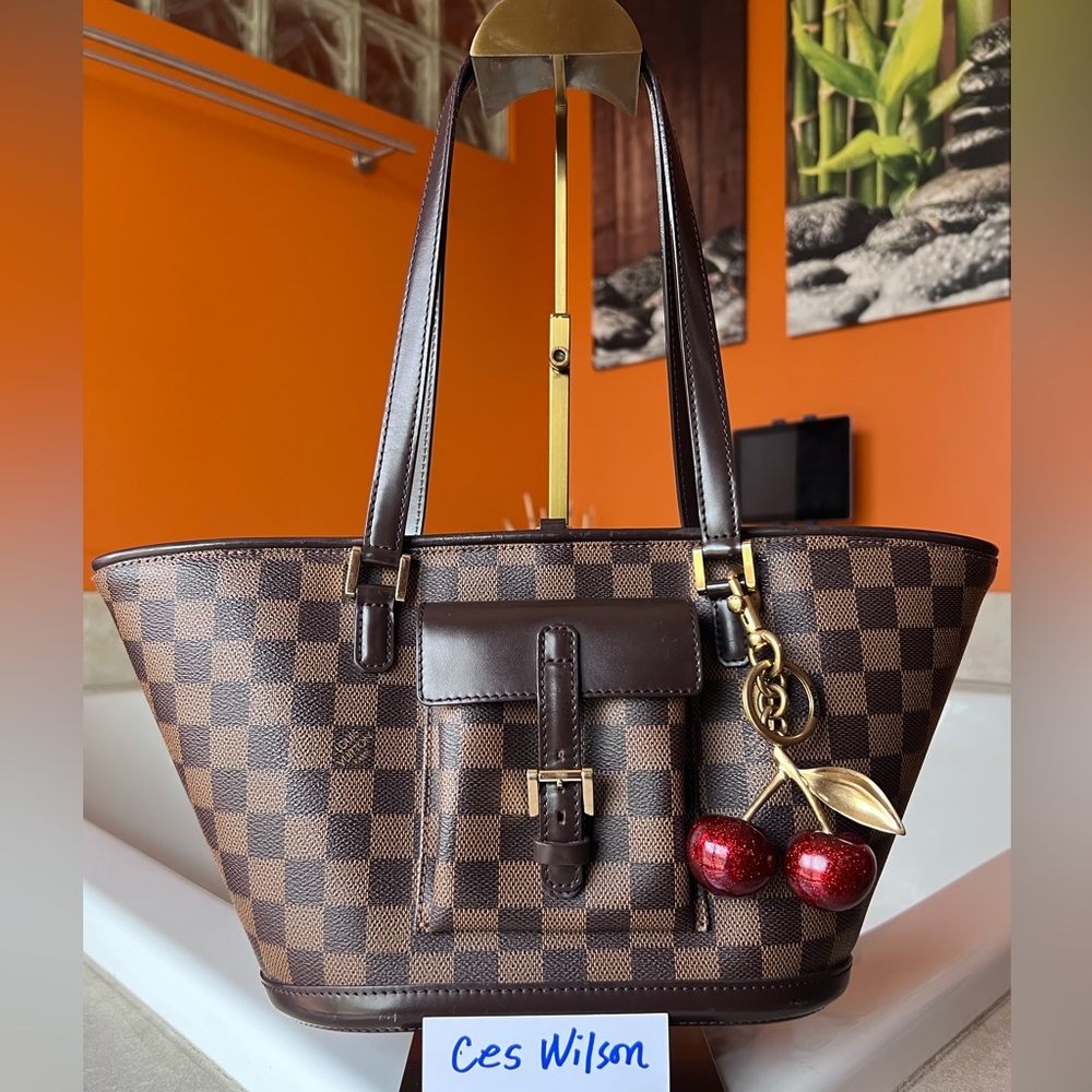 ‼️sold‼️Louis Vuitton Damier Ebene Manosque PM Handbag